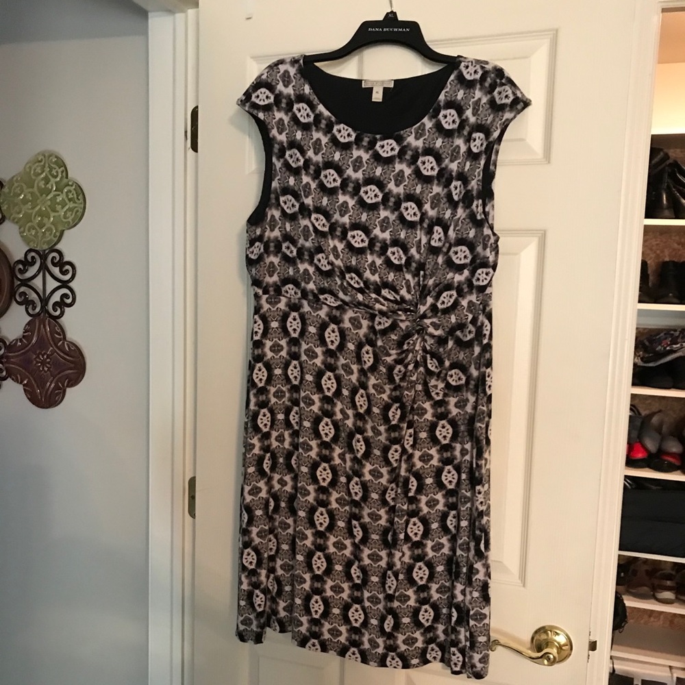 Black/gray Knit dress by Dana Buchman, Sz XL